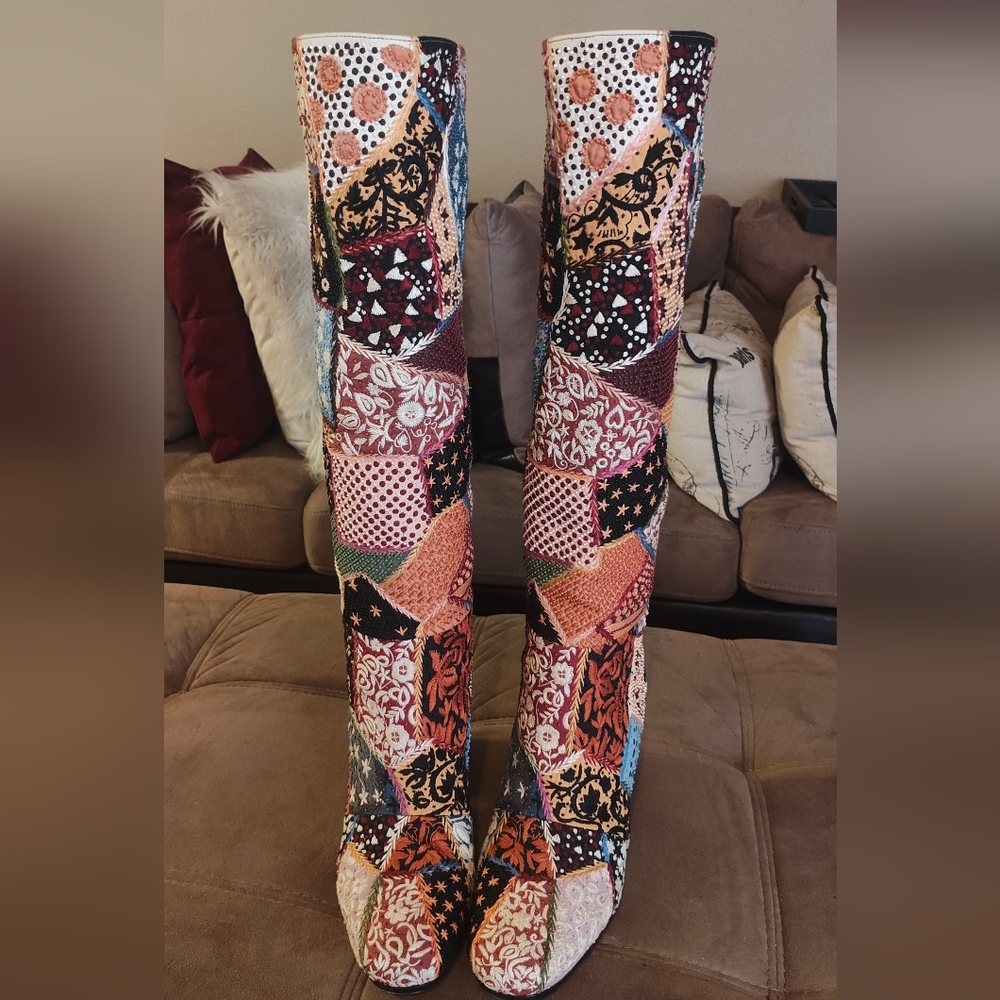 *SOLD*CHRISTIAN DIOR BEADED BOOTS - Picture 6 of 16